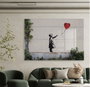 Wallity Cuadro Decorativo Banksy 45 x 65 cm en Vidrio Templado